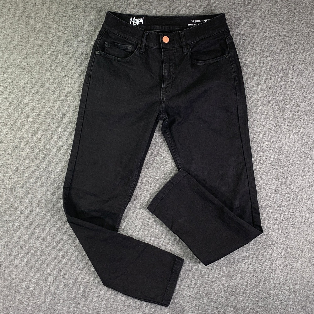 Mugsy Jeans Men 28x30 Squid Inks Black Performance Stretch Modern